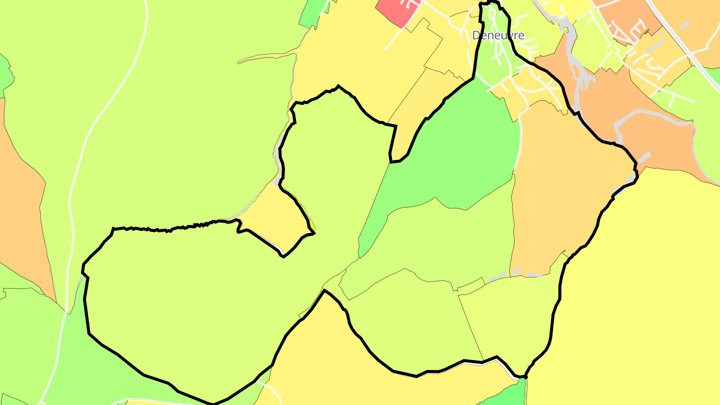 Carte des prix de l'immobilier Deneuvre