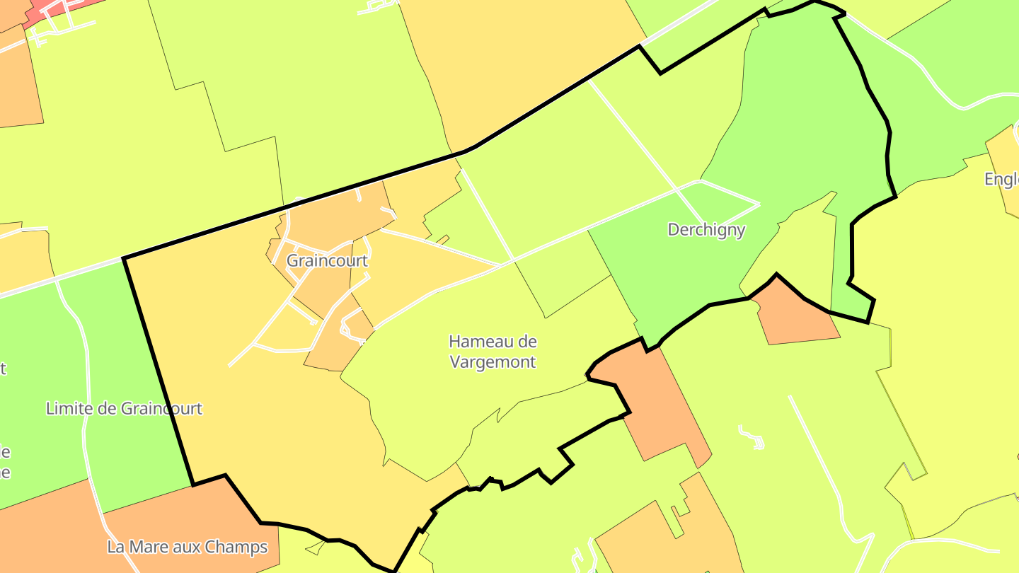 Carte des prix de l'immobilier Derchigny