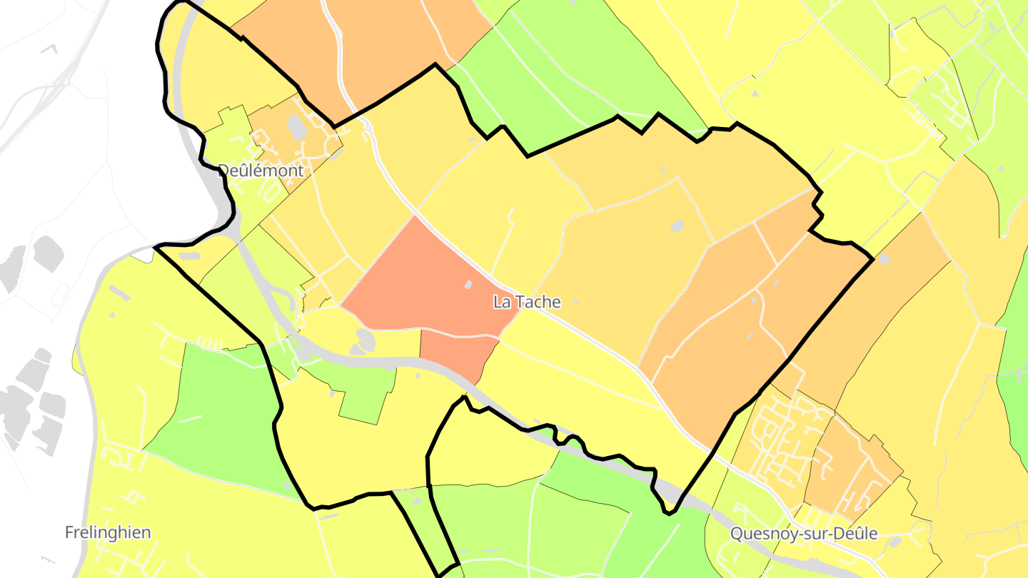Carte des prix de l'immobilier Deûlémont