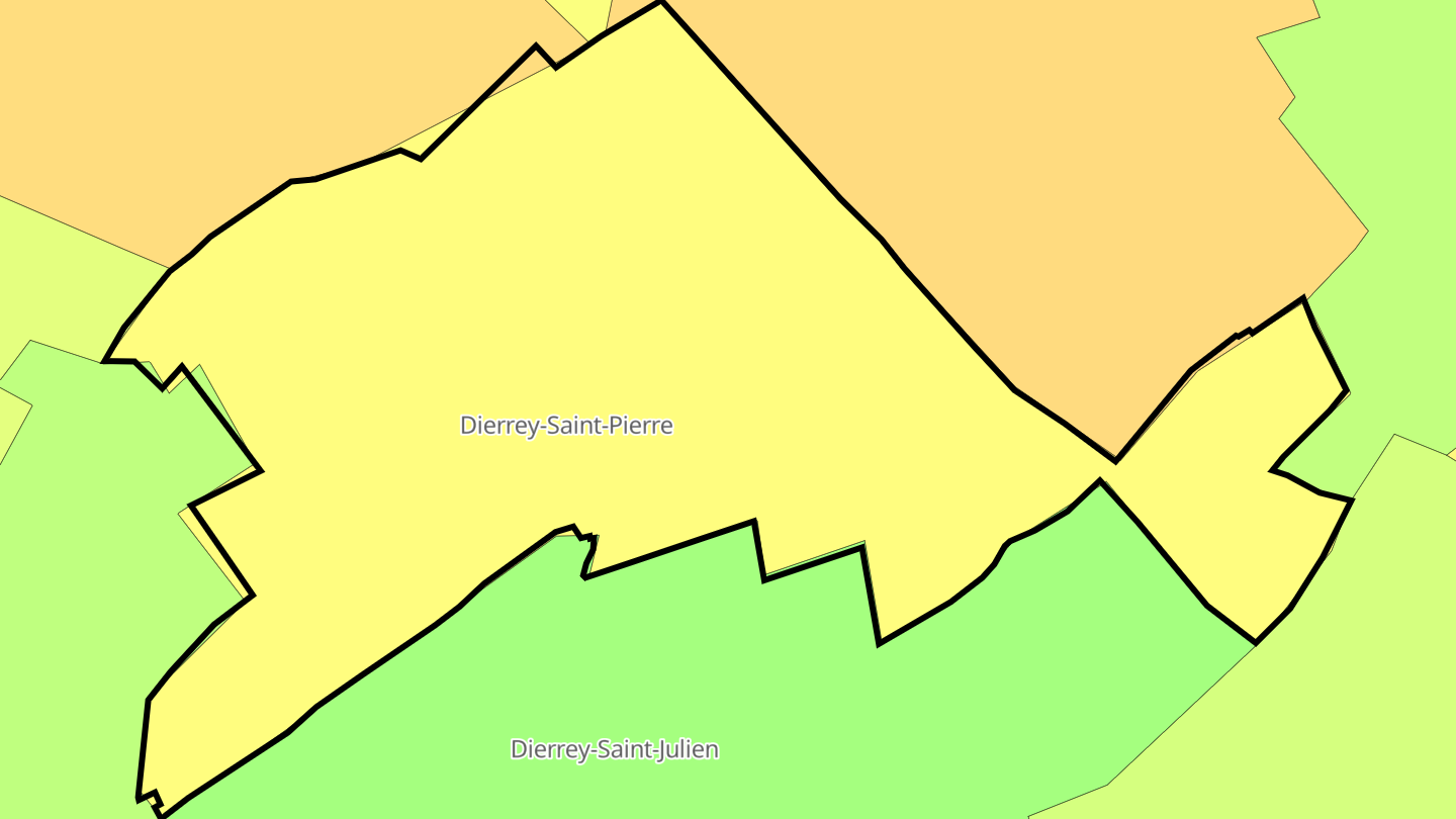 Carte des prix de l'immobilier Dierrey-Saint-Pierre