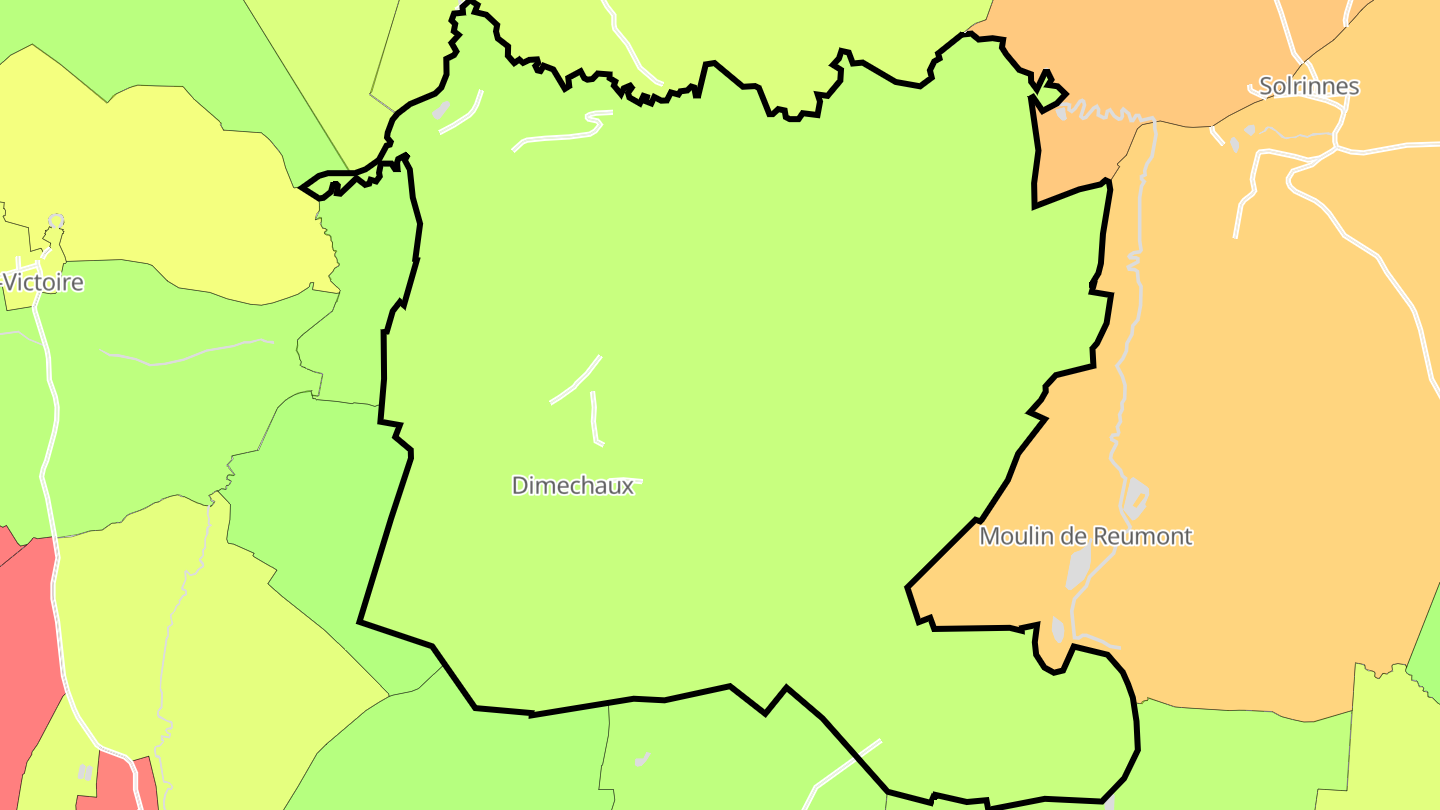 Carte des prix de l'immobilier Dimechaux