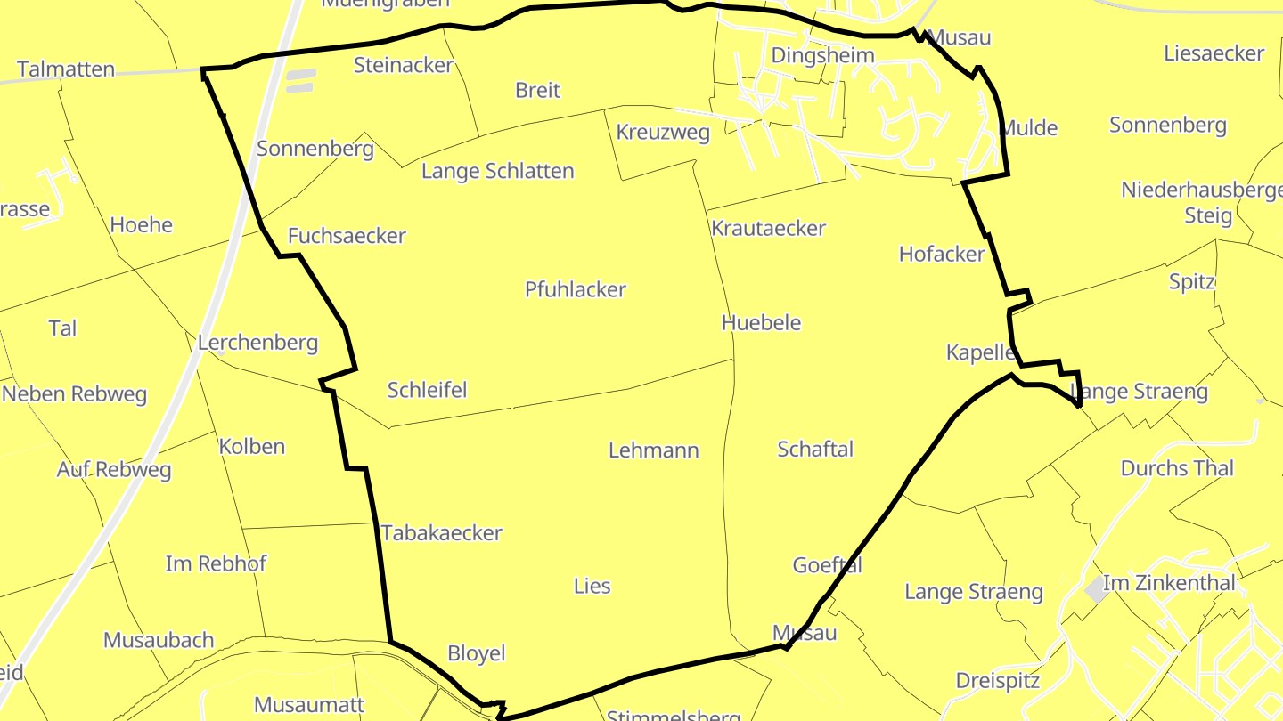 Carte des prix de l'immobilier Dingsheim