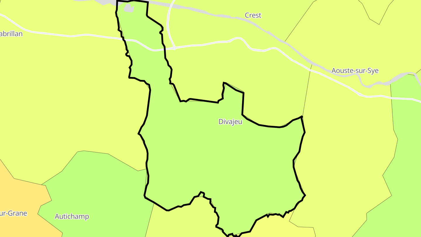 Carte des prix de l'immobilier Divajeu