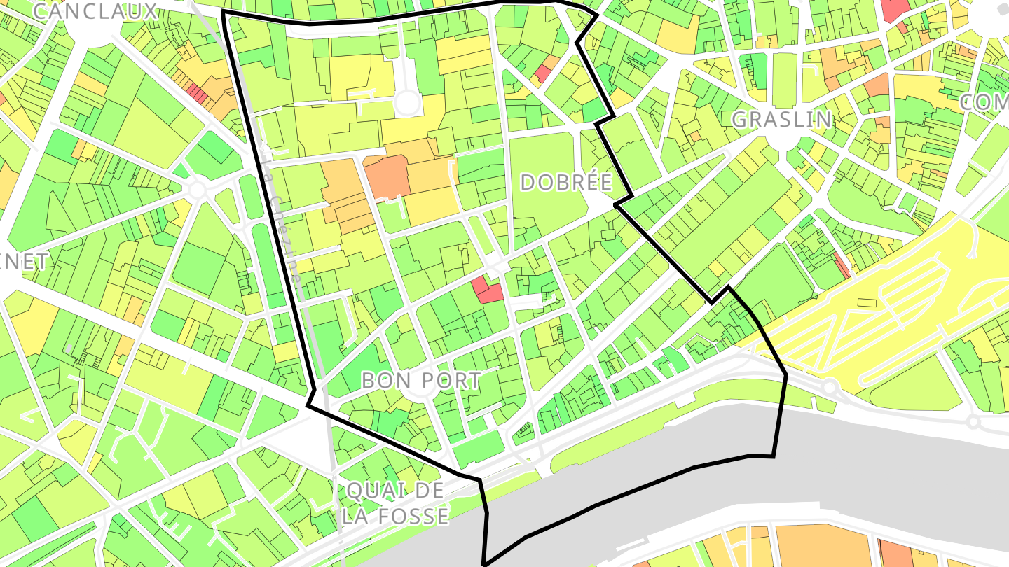 Carte des prix de l'immobilier Dobrée - Bon Port