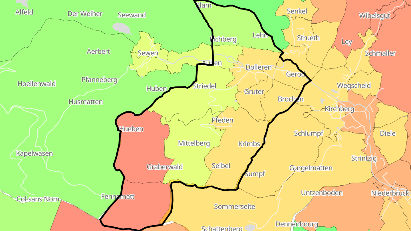 Carte des prix de l'immobilier Dolleren
