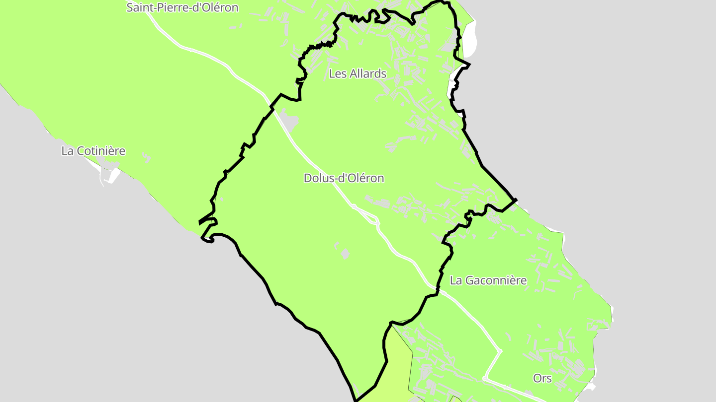 Carte des prix de l'immobilier Dolus-d'Oléron