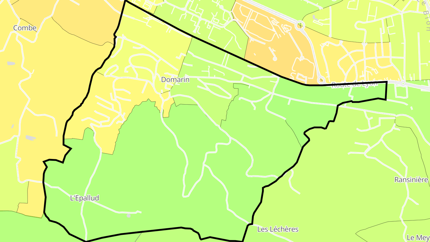 Carte des prix de l'immobilier Domarin