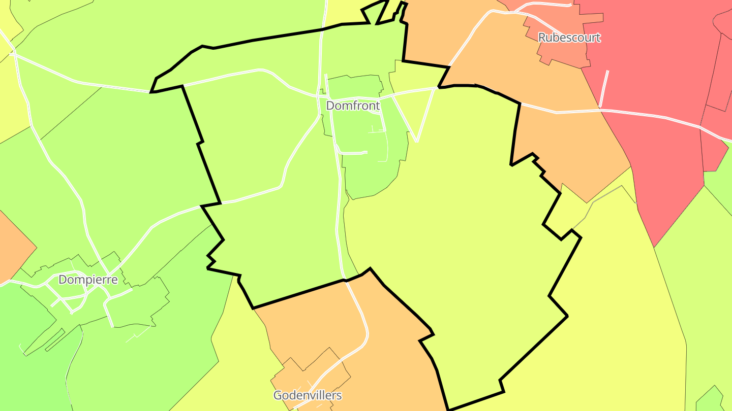Carte des prix de l'immobilier Domfront