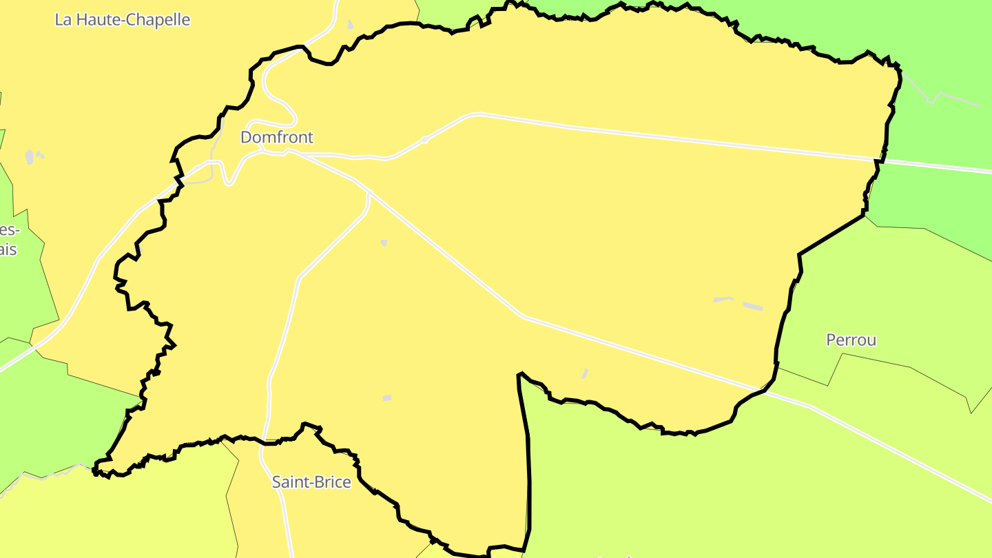 Carte des prix de l'immobilier Domfront