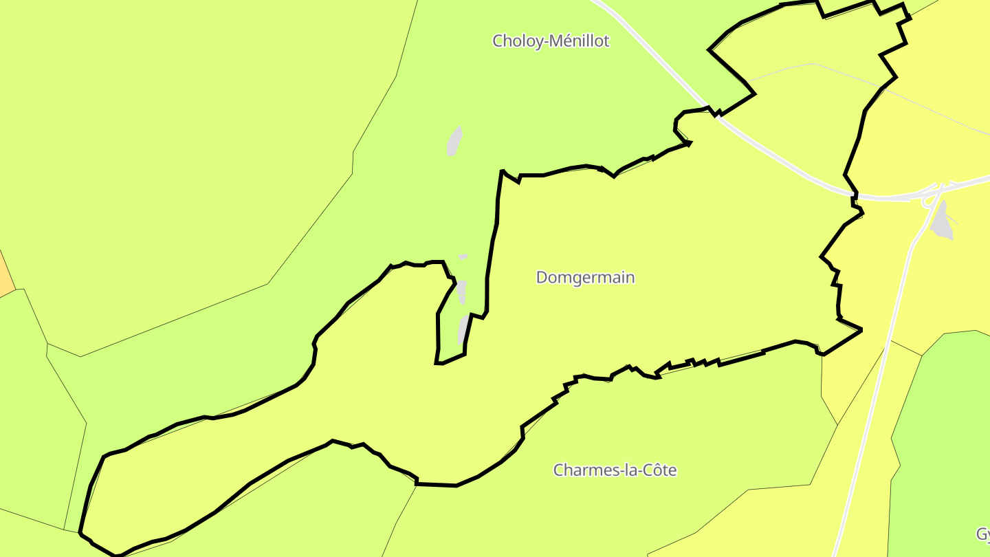 Carte des prix de l'immobilier Domgermain