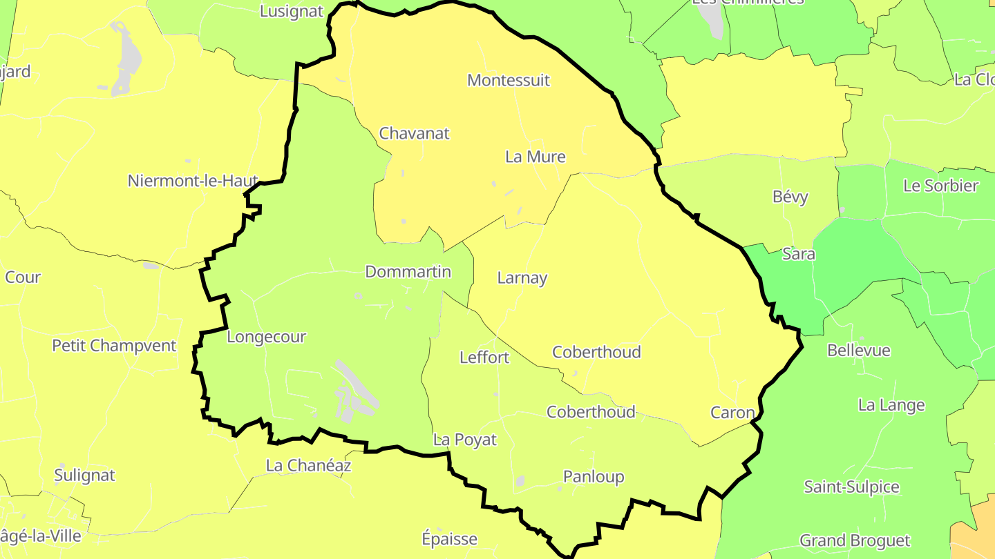Carte des prix de l'immobilier Dommartin