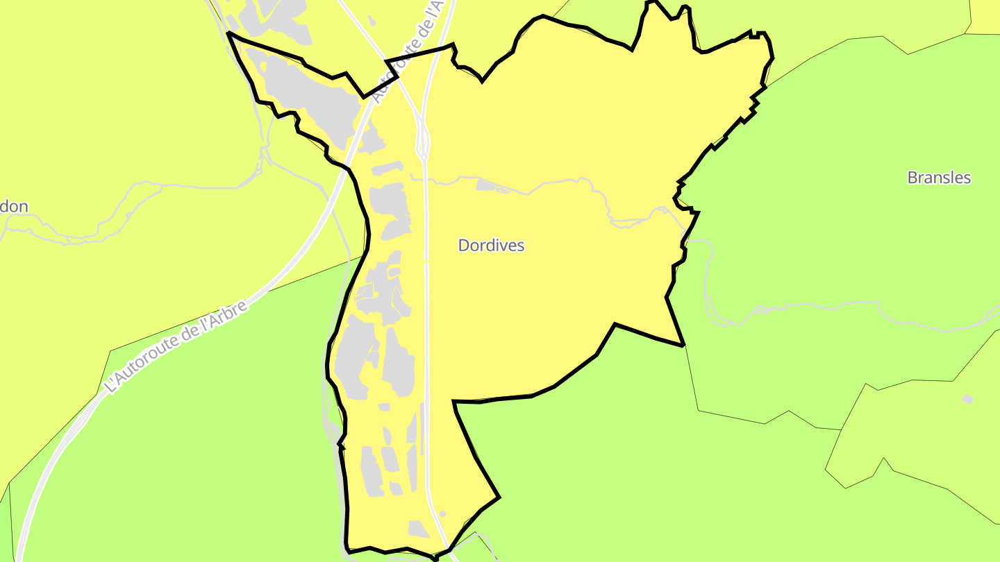 Carte des prix de l'immobilier Dordives