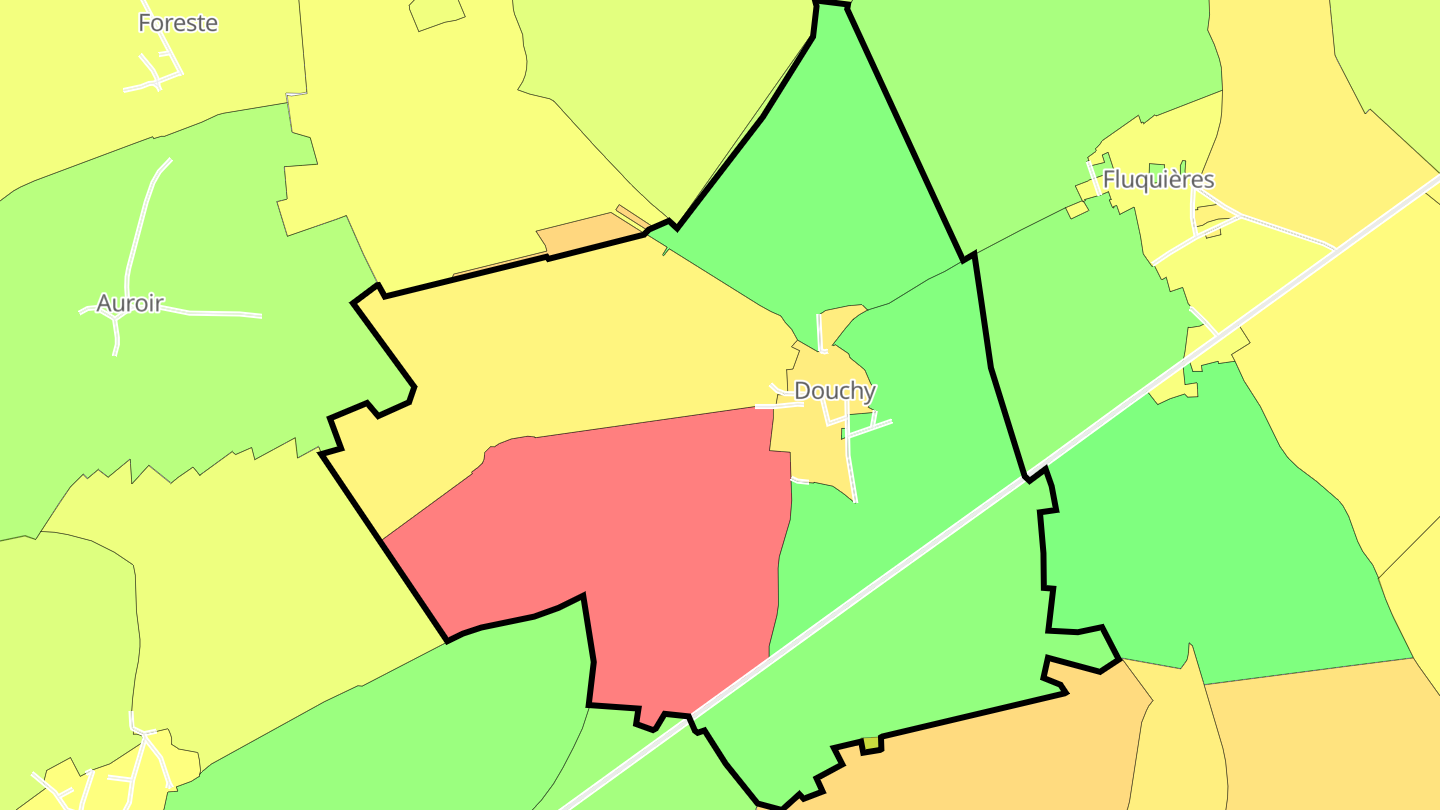 Carte des prix de l'immobilier Douchy