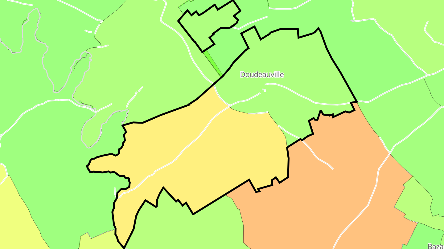 Carte des prix de l'immobilier Doudeauville