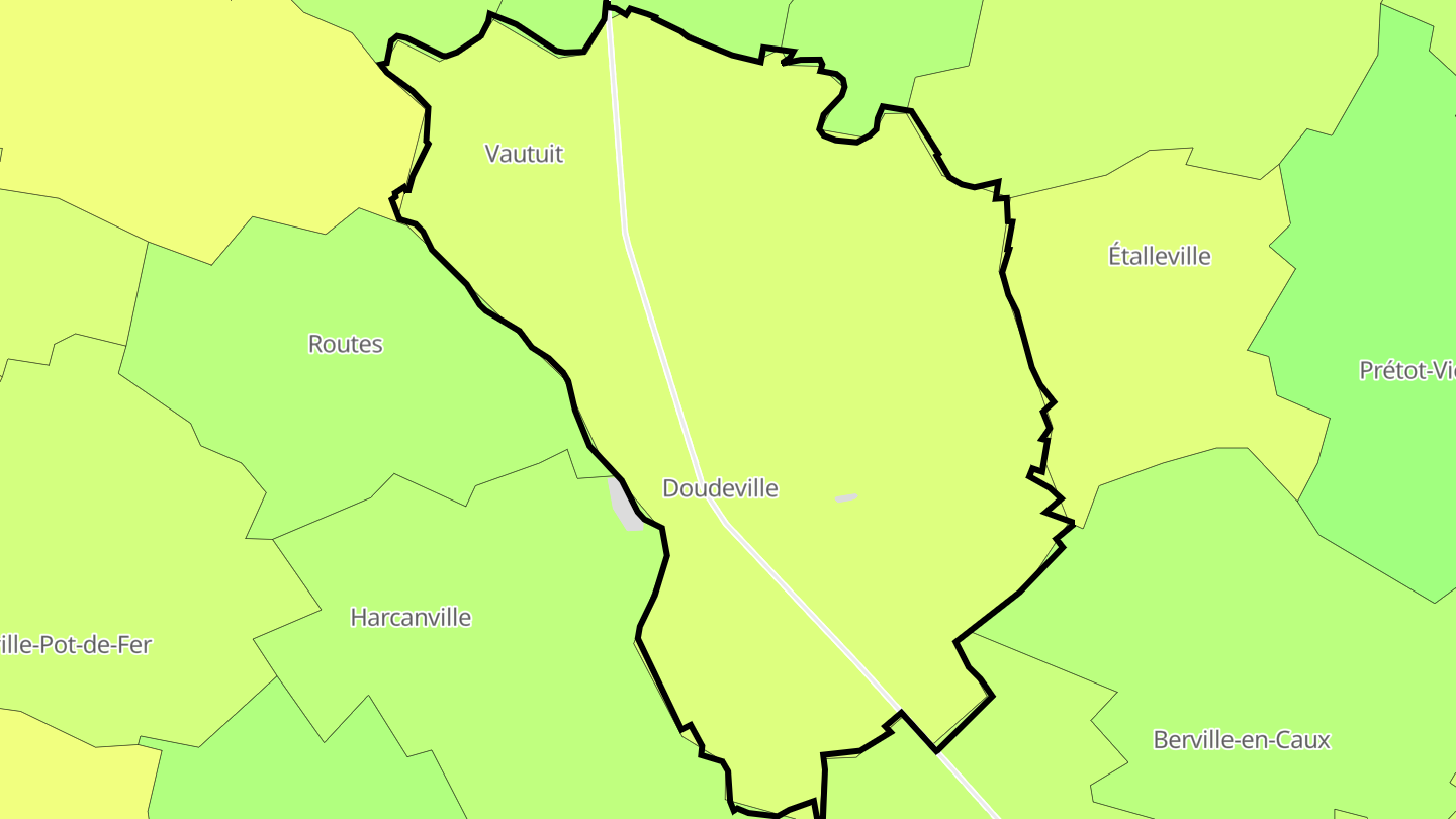 Carte des prix de l'immobilier Doudeville