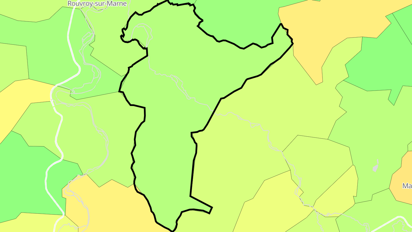 Carte des prix de l'immobilier Doulaincourt-Saucourt