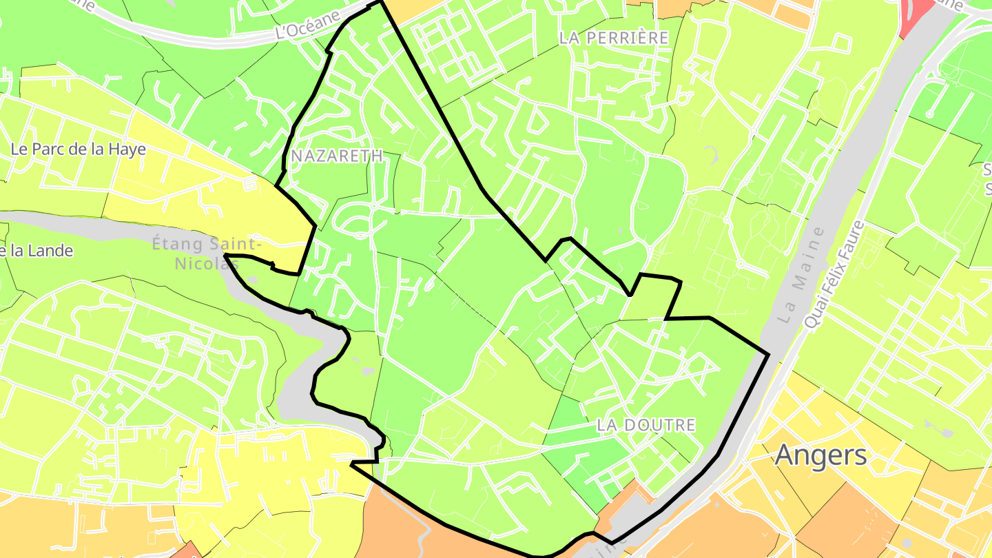 Carte des prix de l'immobilier Doutre-Saint-Jacques-Nazareth