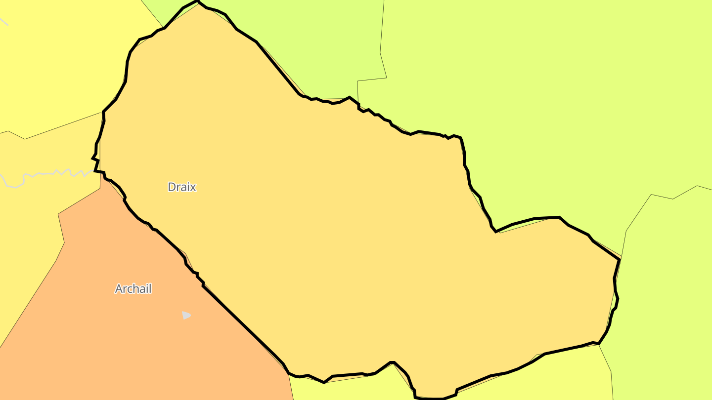 Carte des prix de l'immobilier Draix