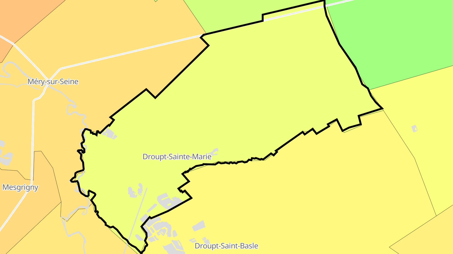 Carte des prix de l'immobilier Droupt-Sainte-Marie