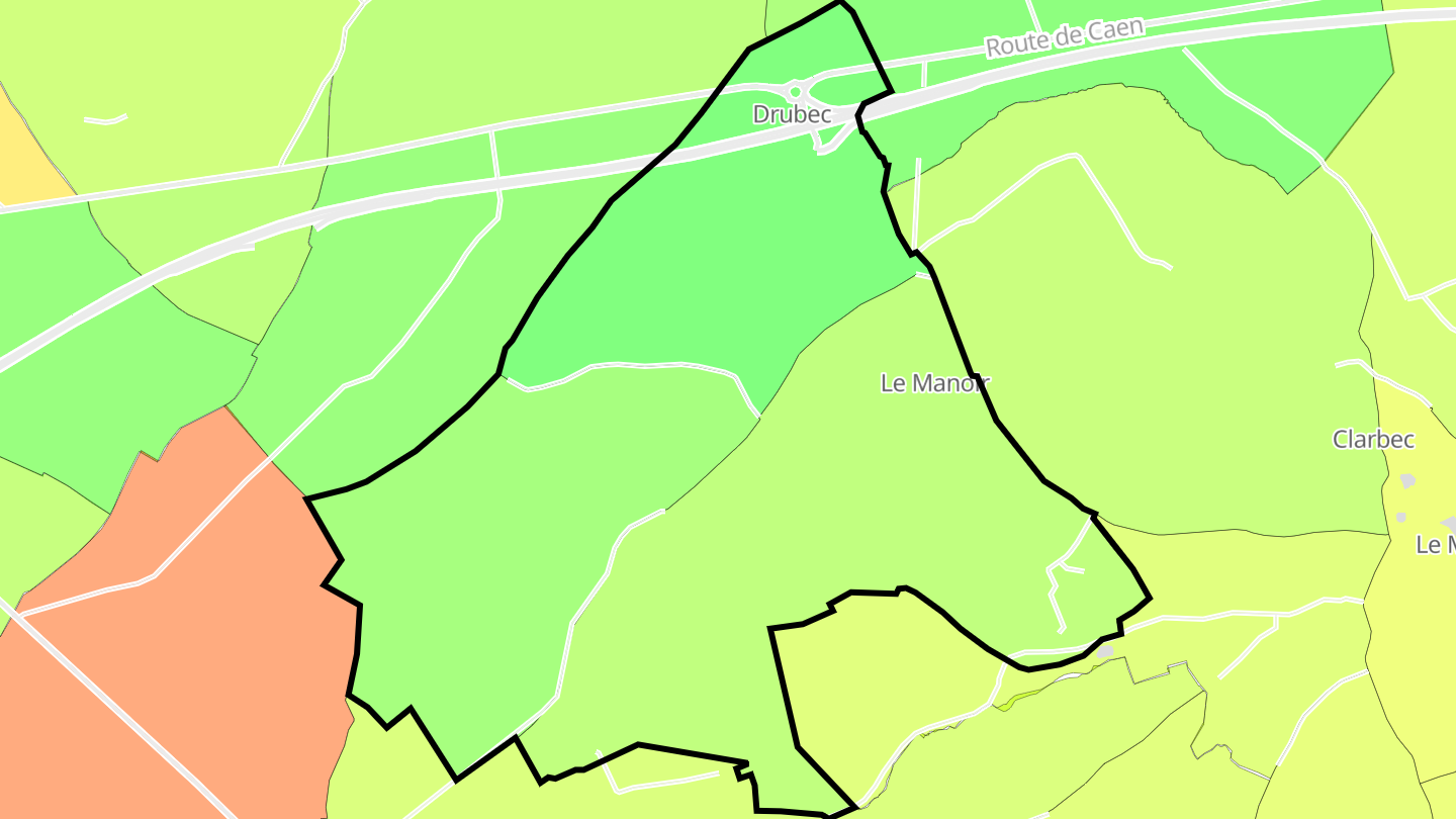 Carte des prix de l'immobilier Drubec