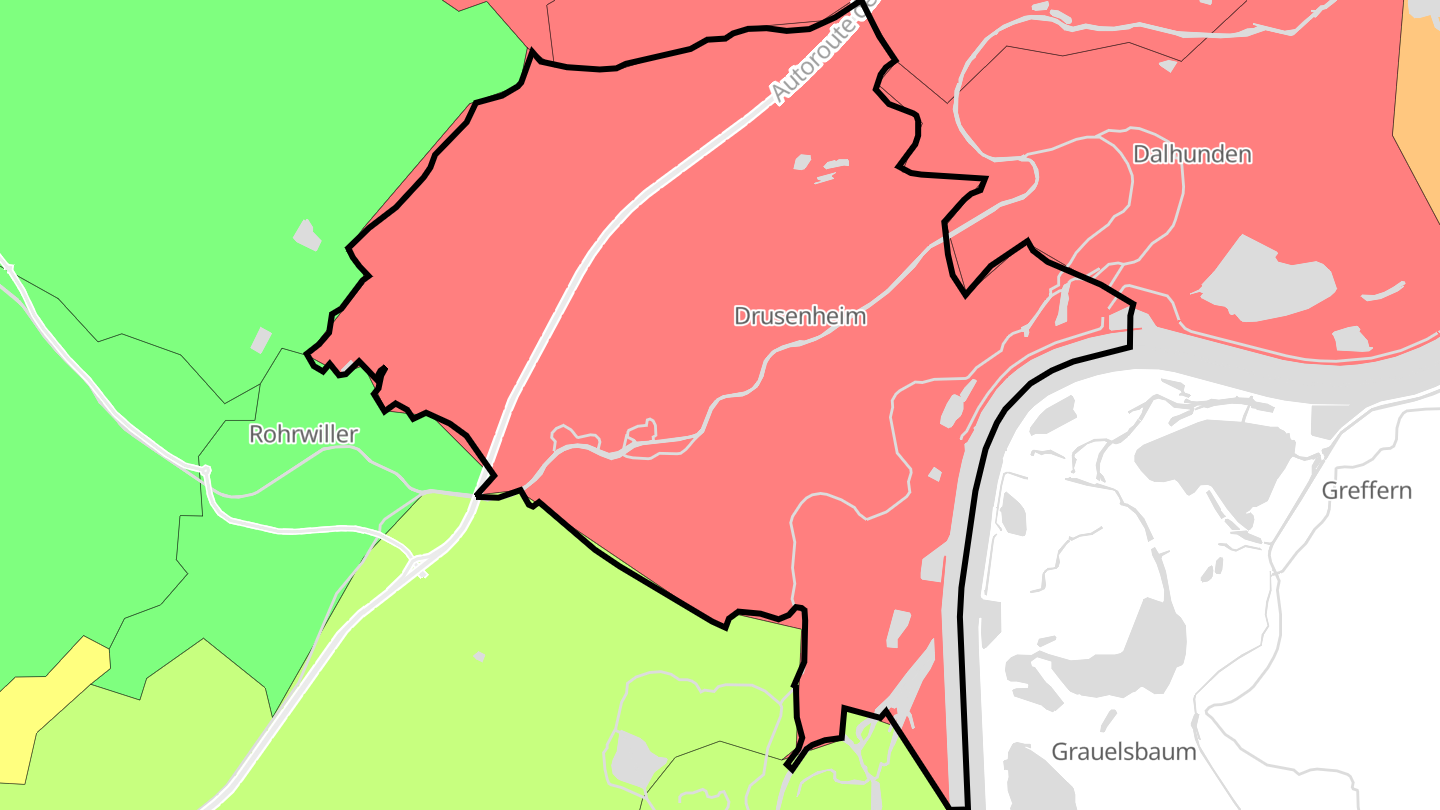 Carte des prix de l'immobilier Drusenheim