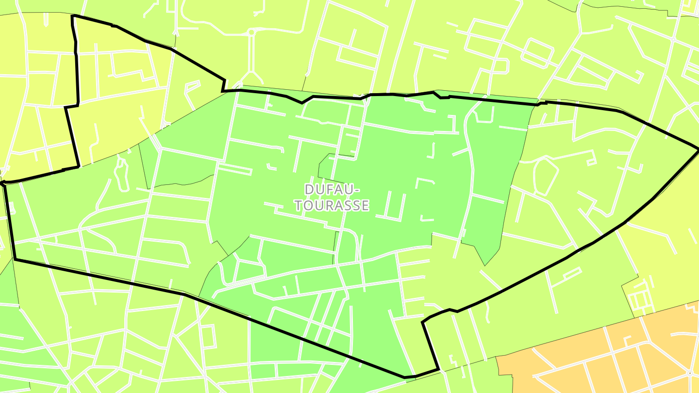 Carte des prix de l'immobilier Dufau-Tourasse