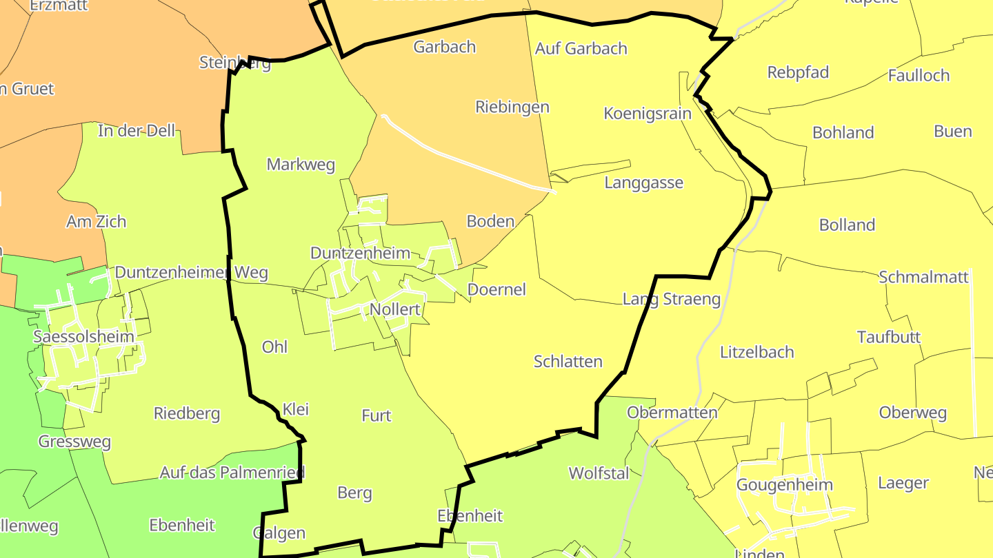 Carte des prix de l'immobilier Duntzenheim