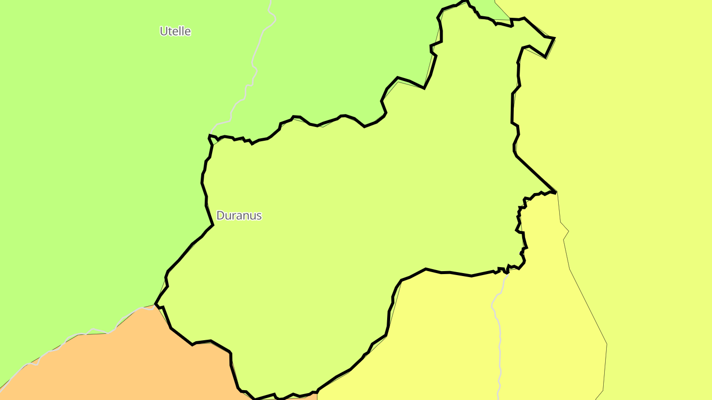 Carte des prix de l'immobilier Duranus