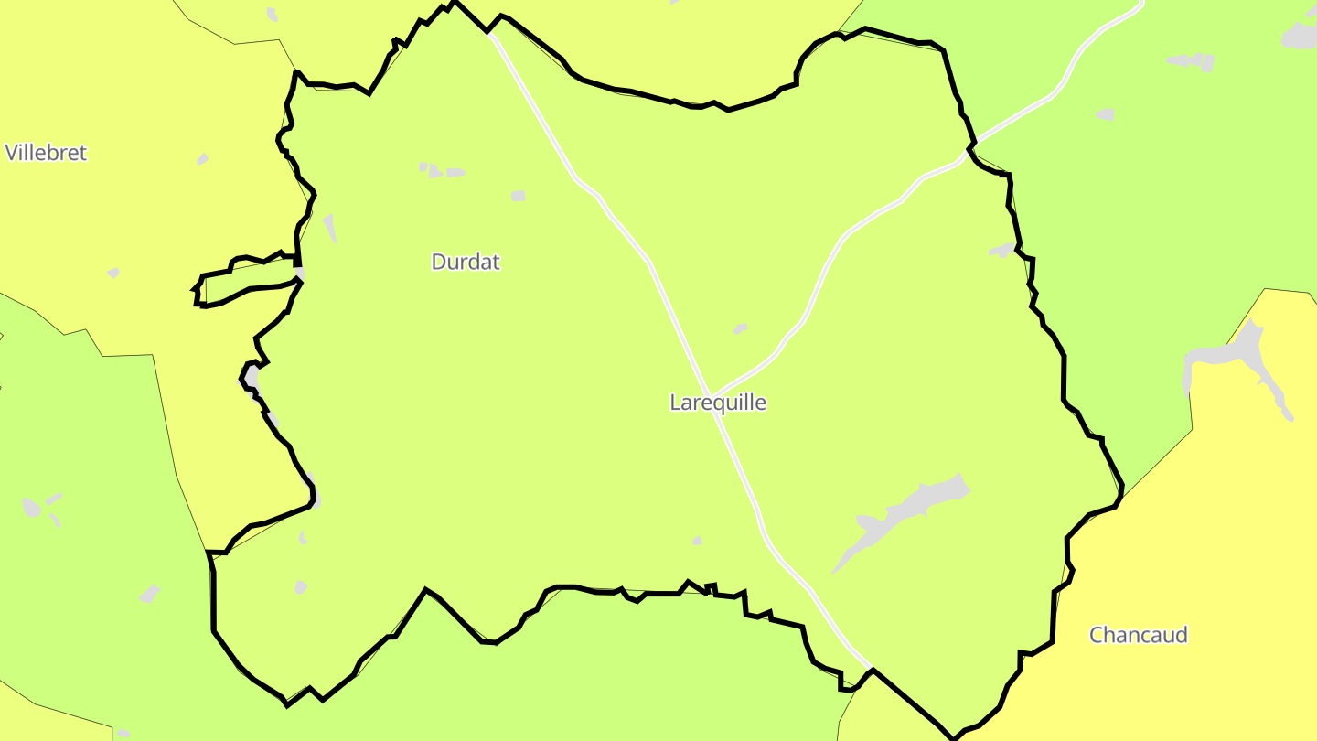 Carte des prix de l'immobilier Durdat-Larequille
