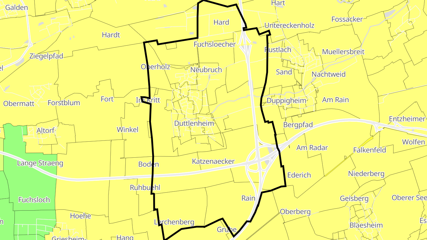 Carte des prix de l'immobilier Duttlenheim
