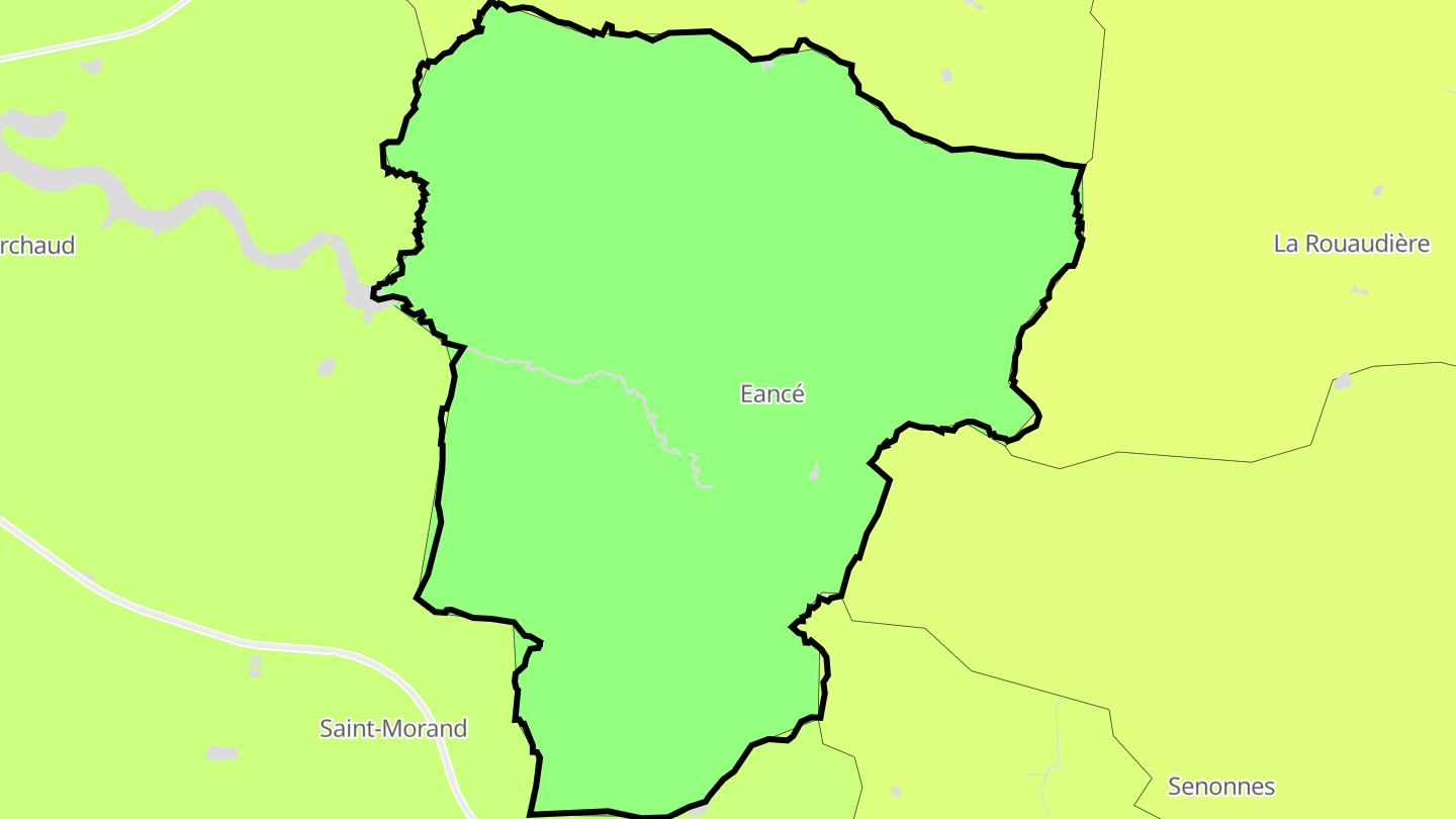 Carte des prix de l'immobilier Eancé