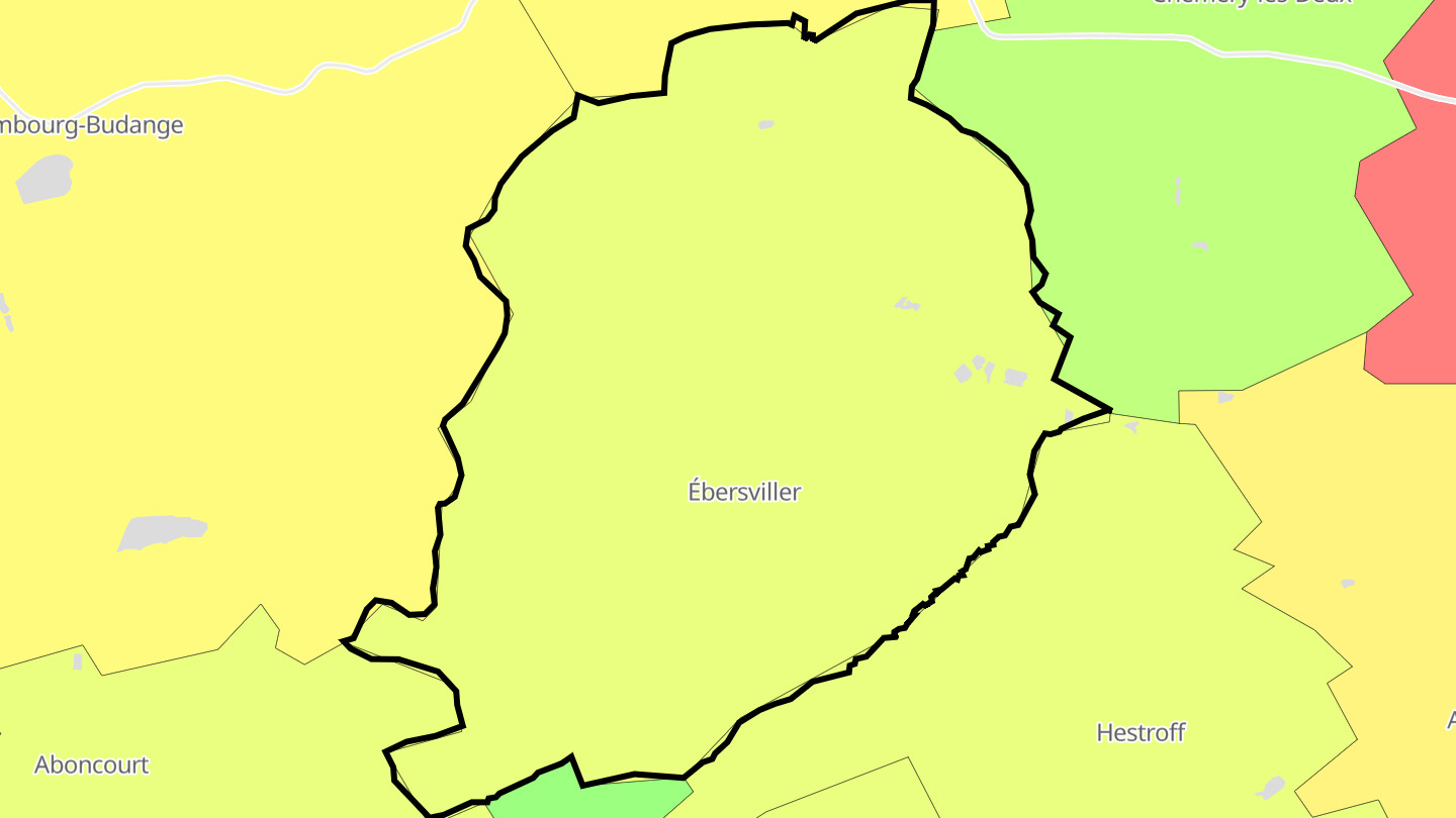 Carte des prix de l'immobilier Ébersviller