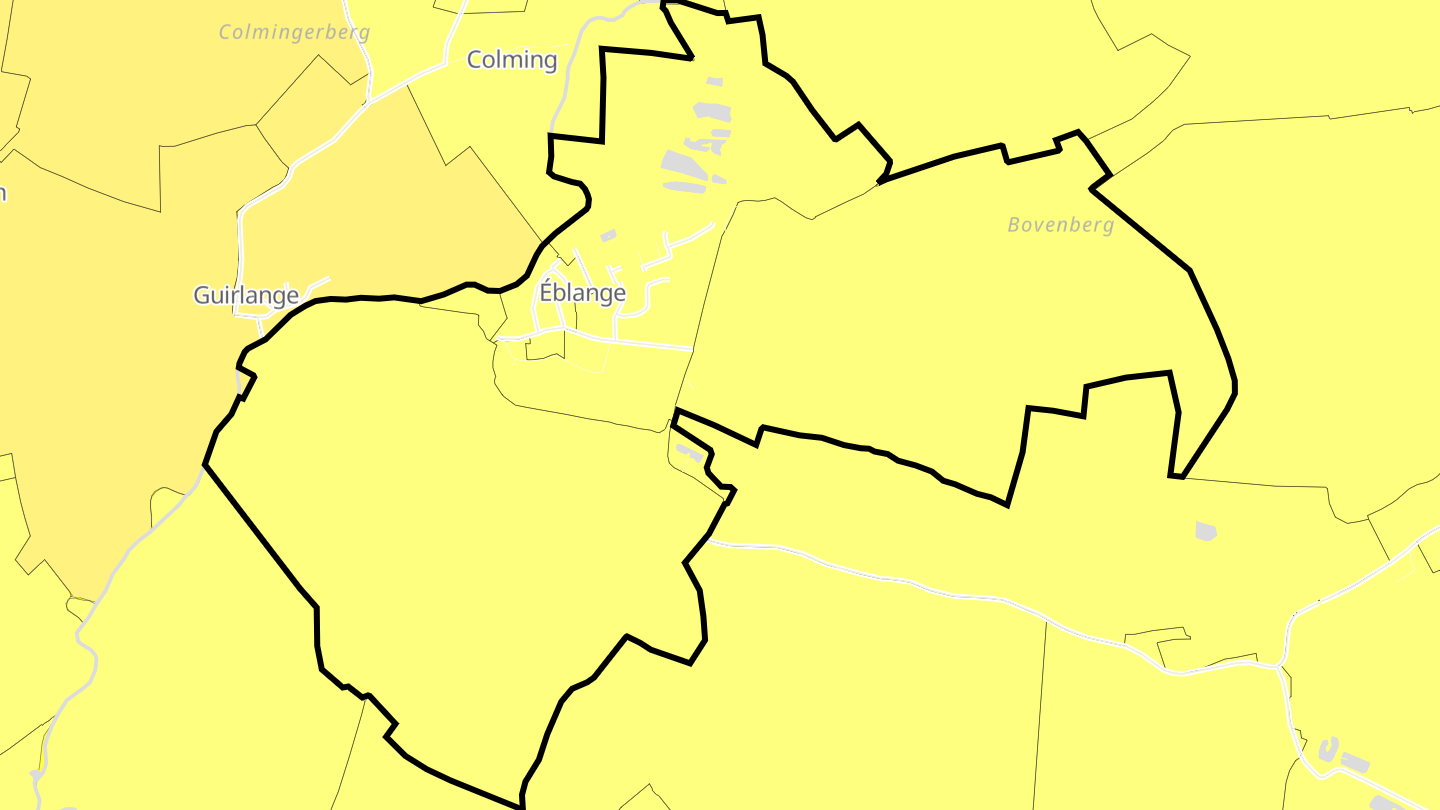 Carte des prix de l'immobilier Éblange