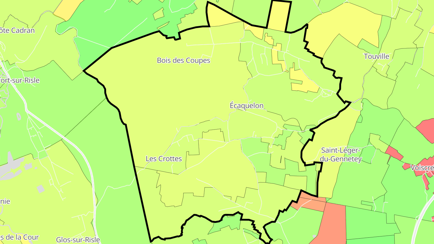 Carte des prix de l'immobilier Écaquelon