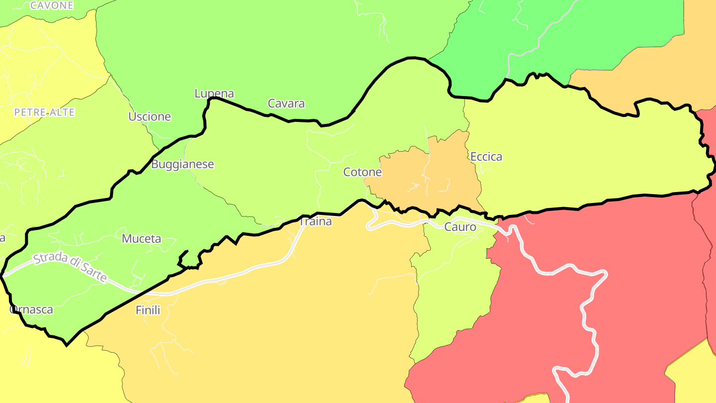 Carte des prix de l'immobilier Eccica-Suarella