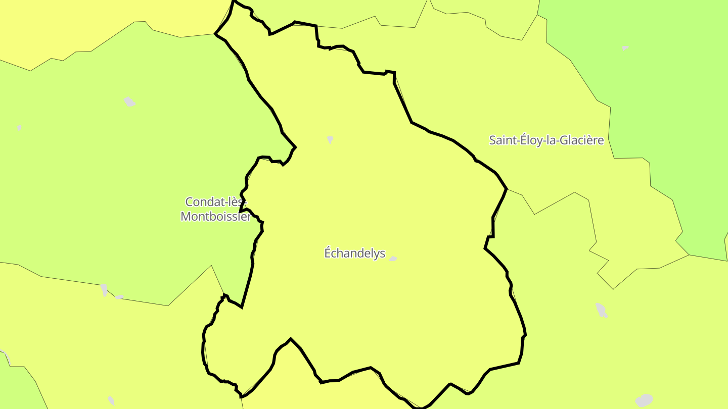 Carte des prix de l'immobilier Échandelys