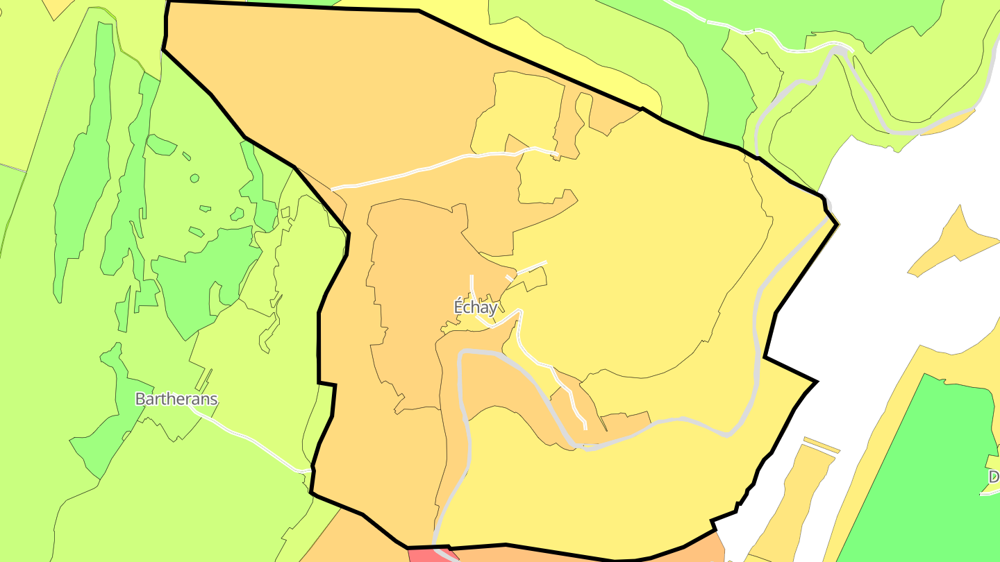 Carte des prix de l'immobilier Échay