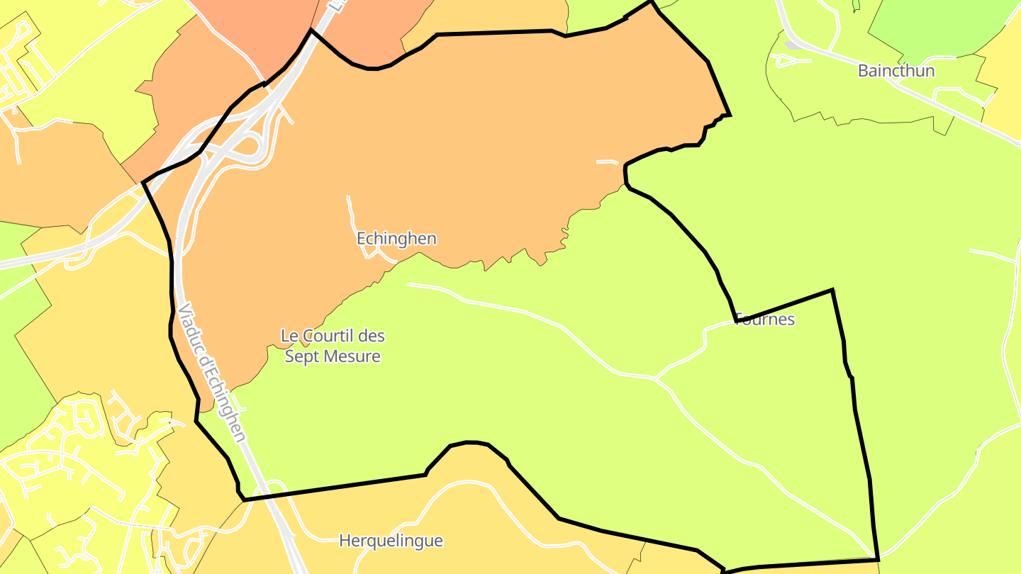 Carte des prix de l'immobilier Echinghen