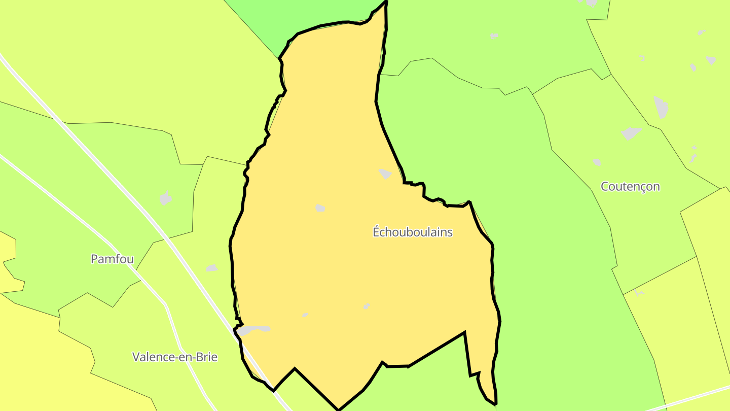 Carte des prix de l'immobilier Échouboulains