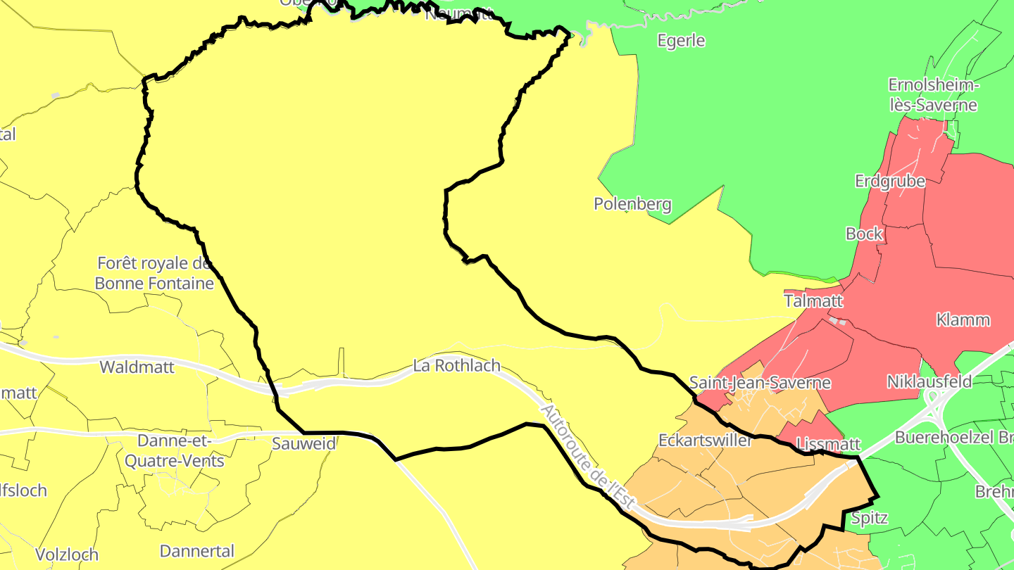 Carte des prix de l'immobilier Eckartswiller
