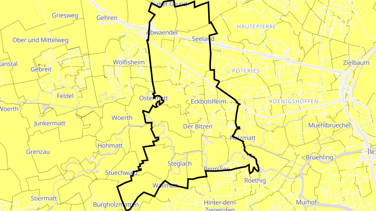 Carte des prix de l'immobilier Eckbolsheim