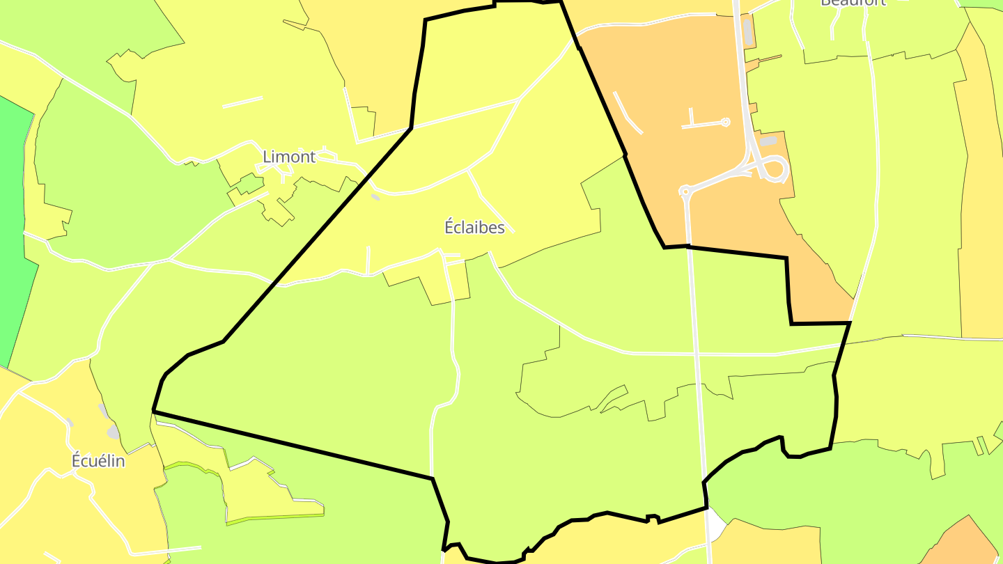 Carte des prix de l'immobilier Éclaibes