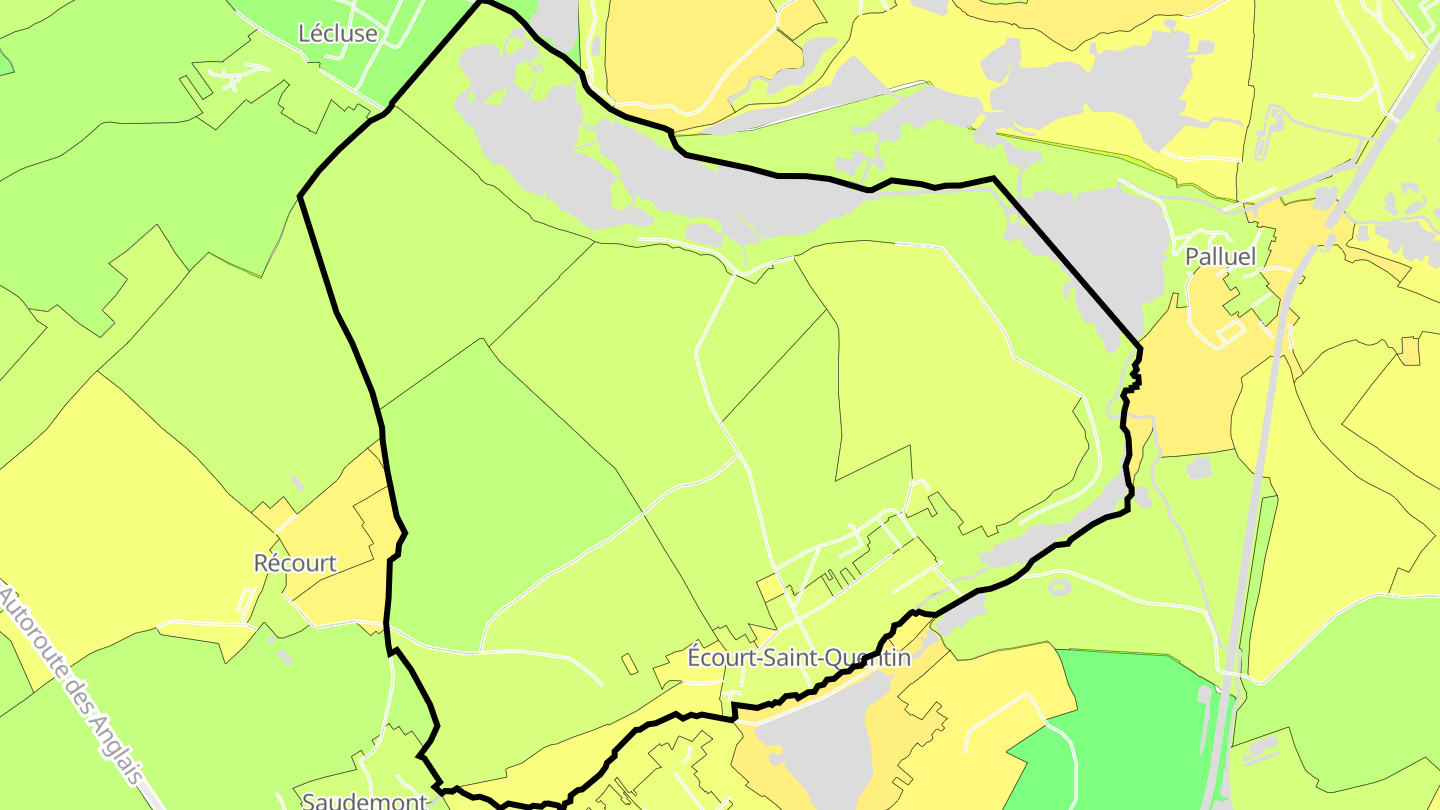 Carte des prix de l'immobilier Écourt-Saint-Quentin