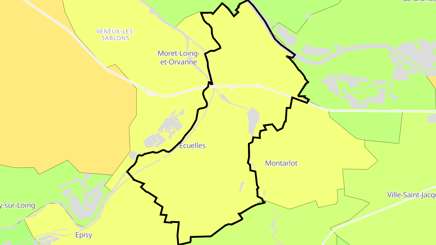 Carte des prix de l'immobilier Écuelles