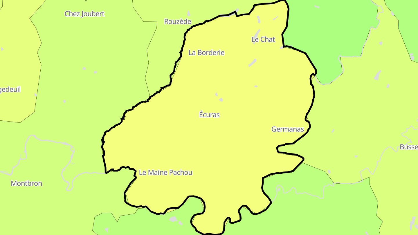 Carte des prix de l'immobilier Écuras