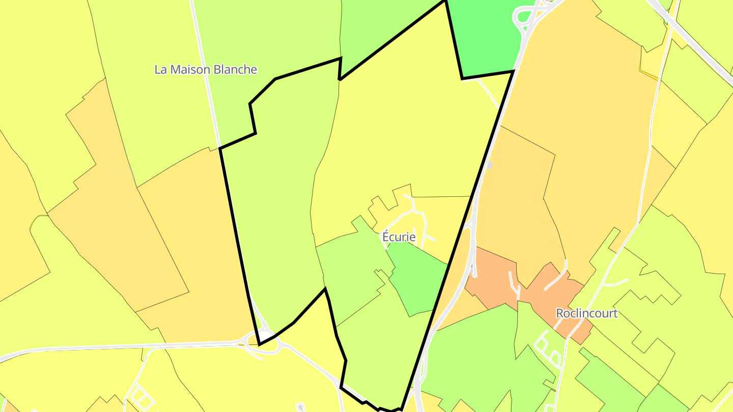 Carte des prix de l'immobilier Écurie