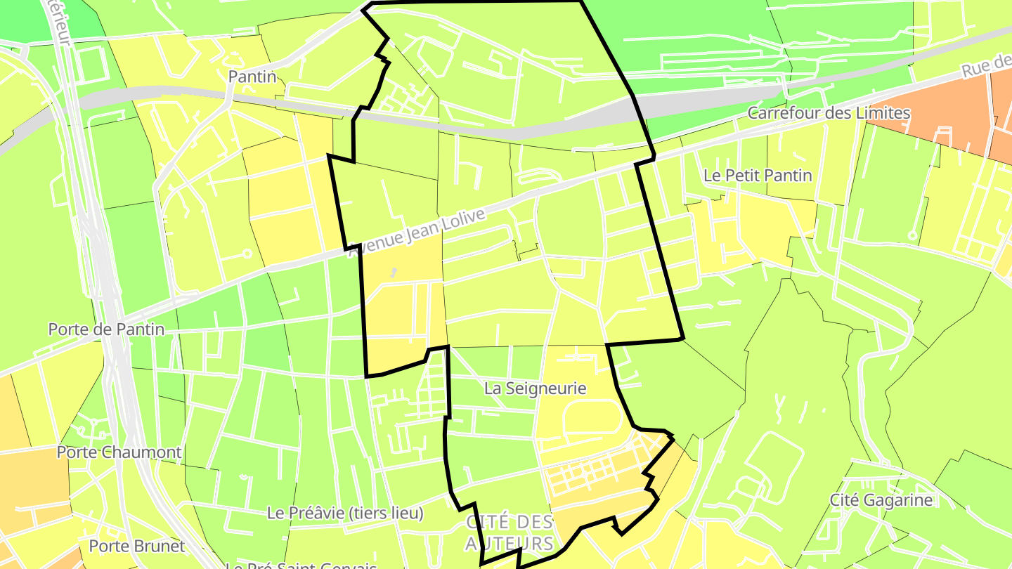 Carte des prix de l'immobilier Église