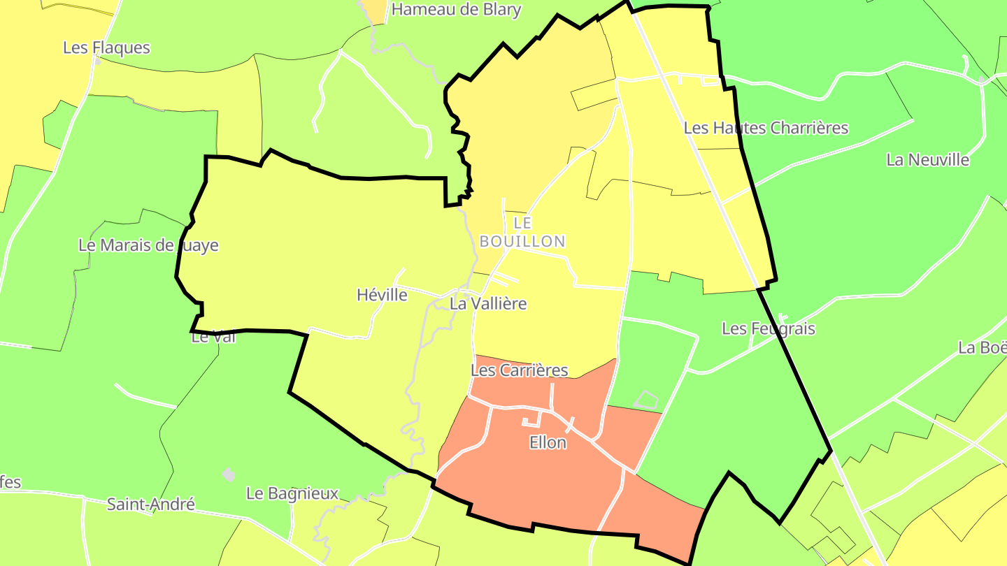 Carte des prix de l'immobilier Ellon