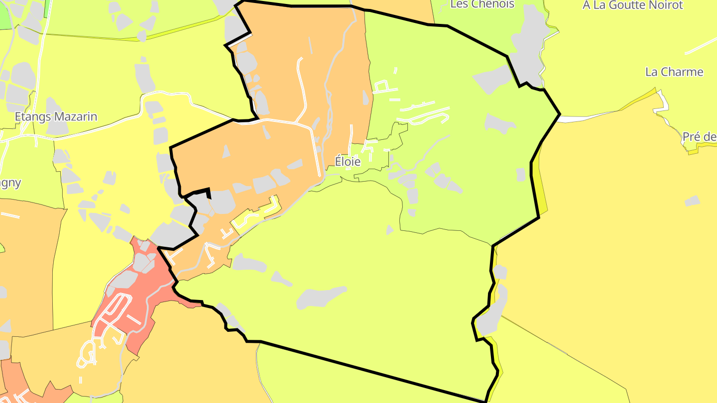 Carte des prix de l'immobilier Éloie