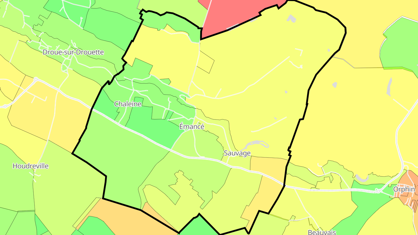 Carte des prix de l'immobilier Émancé